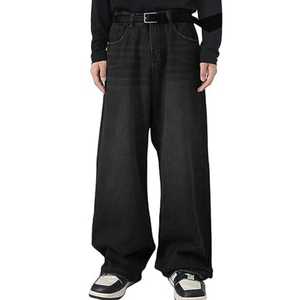 กางเกงยีนส์ขาบานของผู้ชายวินเทจกางเกงยีนส์ขากว้าง2025แฟชั่นสตรีทแวร์ทรงหลวม - Product Image 5