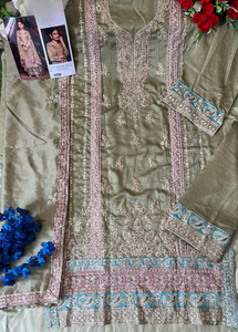 VICHITRA Salwar Kameez con Bordado Intenso y Forro, Diseño de Encaje en la Parte Inferior, Material de Seda, Secado Rápido, Estilo Fiesta, Para Todas las Estaciones - Product Image 6