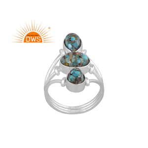 New Arrival Fine Sterling Silver Natural Boulder <b>Turquoise</b> Gemstone Statement <b>Ring</b> Custom Jewelry Manufacturer - Product Image 1