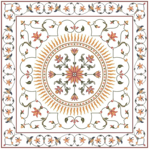 Carreaux émaillés en porcelaine de haute qualité de 8.5mm série de sculpture persane 600x600mm carreaux Cer polis en surface brillante fabriqués en Inde - Product Image 4