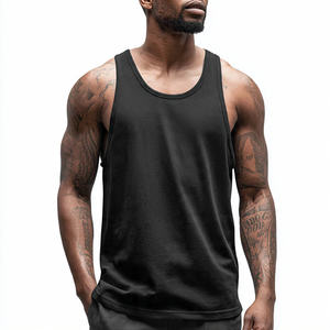 Camiseta Deportiva sin Mangas para Hombre, Camiseta de Gimnasio, Fitness, 100% Poliéster y Algodón, Camiseta de Entrenador para Fisicoculturistas - Product Image 3