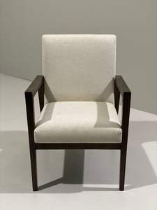 Chaise de salle à manger royale antique, fauteuil en bois fait à la main, chaise rembourrée de style vintage de luxe moderne, entrepôt de bureau à domicile - Product Image 4