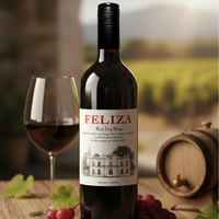 Feliza - Vino Tinto Seco |   Garnacha y Tempranillo 11% ABV 750ml |   De Castilla La Mancha, España