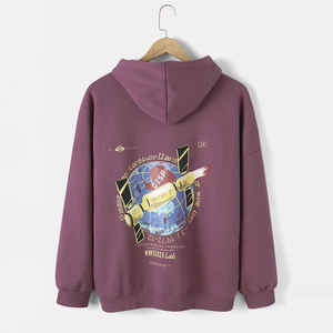 Sudaderas con Capucha Personalizadas con Logotipo para Hombre, 100% Algodón, Felpa Gruesa, Diseño Serigrafiado, Alta Calidad, Dobladillo Holgado, Invierno - Product Image 2