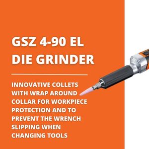 Innovadora Amoladora Eléctrica de Cuello Largo de 350W con Velocidad Variable, Protección Contra el Polvo, Procesamiento de Acero Inoxidable - GSZ 4-90 EL - Product Image 6