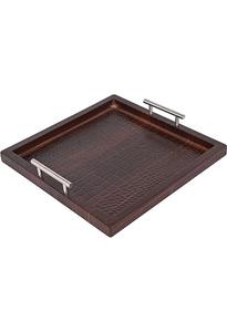 Plateau de service en bois fait à la main d'excellente qualité de couleur blanche pour la maison hôtel fêtes serveur de table disponible au prix de gros - Product Image 6