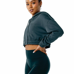 Service OEM, logo personnalisé, survêtement femme 2 pièces, sweat-shirt oversize et pantalon droit, logo personnalisé, survêtement femme 100% coton - Product Image 3