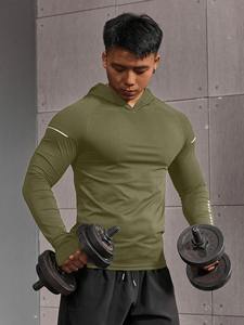 Sweat-shirt de sport ajusté pour homme, vêtements de fitness pour la musculation, entraînement actif - Product Image 4