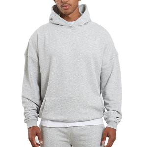 เสื้อฮู้ดดี้ผู้ชายแบบสวมหัวทรงหลวม ผ้าเฟรนช์เทอร์รี่เนื้อหนา คุณภาพสูง สั่งทำได้  สำหรับฤดูหนาว - Product Image 1