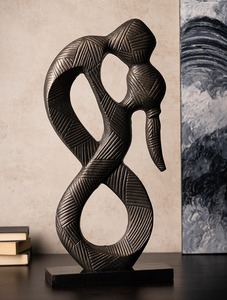 Escultura Contemporánea de Latón de Rostro y Mano Humana, Figura Artística para Escritorio, Estante, Sala de Estar, Templo, Decoración Exclusiva - Product Image 2