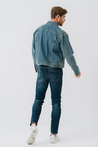 Veste en jean d'hiver pour homme, haute qualité, réversible, coupe-vent, personnalisable, grandes tailles, service OEM - Product Image 5