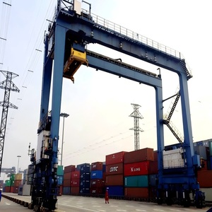 Grue portique sur rail Shenghua 40 tonnes (<span class=keywords><strong>RMG</strong></span>) avec moteur, roulement et boîte de vitesses, portée 20-50m pour la manutention de conteneurs en port - Product Image 2