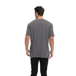SpandexNylon <b>V</b>-<b>neck</b> <b>T</b>-<b>Shirt</b> <b>Men</b> Half Sleeve Solid 170GSM Wool Base Layer Quick Dry Breathable Anti-Odor Travel Hiking for Size - Product Image 4