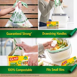 ดีใจที่100% เชือกผูกแบบใช้แล้วทิ้งย่อยสลายได้ทางชีวภาพความจุ Bags-10L-30ถุงต่อแพ็ค-ใช้ในอุตสาหกรรมที่ไม่มีกลิ่น - Product Image 5