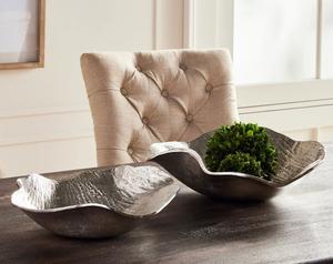 Cuenco DE SERVICIO DE ALUMINIO hecho a mano clásico de fabricante confiable con superficie brillante adecuado para apartamentos de banquetes - Product Image 1