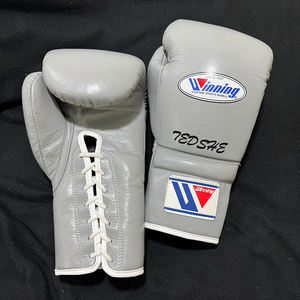 Gants de boxe à lacets de haute qualité, très vendus, logo personnalisé, gants de boxe en cuir de vache Winning, compétition, entraînement, adultes - Product Image 4