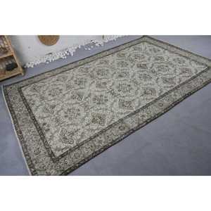 พรมขนแกะสไตล์ตุรกีสีเบจสีน้ำตาลลายดอกไม้คลาสสิกเป็นมิตรกับสิ่งแวดล้อมพรมปูพื้นขนาดกลาง5.6x9.2ฟุตสี่เหลี่ยมผืนผ้าน้ำยางสำหรับห้องรับประทานอาหาร - Product Image 2