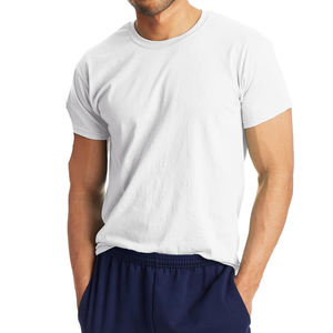 เสื้อยืดเข้ารูปผ้าฝ้าย100% สำหรับผู้ชายระบายอากาศสีพื้น150กรัมสไตล์ลำลองปรับแต่งได้สำหรับฤดูร้อน - Product Image 4