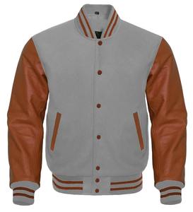 Veste universitaire pour homme, vente chaude 2025, OEM, meilleur prix de gros, sur mesure, col montant, veste d'hiver et d'automne - Product Image 5