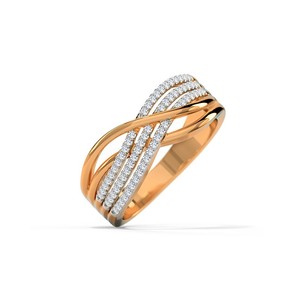 Anillo de Diamante Cultivado en Laboratorio con Certificación IGI, Alta Calidad, Oro Rosa de 10k/14k, Anillo de Compromiso para Mujer, Ideal para Fiestas - Product Image 4