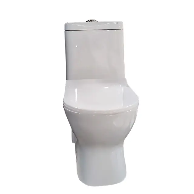 Keramik White Smith 127 S Trap weich schließender Sitzüberzug einteiliges Keramik-WC-Badezimmer mit Doppel-Spülung Sanitärkeramik Badezimmer