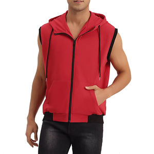 Nouvel arrivage de sweats à capuche d'entraînement pour hommes bodybuilding stringer muscle pour hommes sweats à capuche de gymnastique sans manches à vendre avec service OEM - Product Image 1