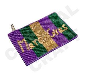 Pochette à monnaie ATL STAR Portefeuille personnalisé en perles de rocaille Beau cadeau de maman-Design coeurs pour filles - Product Image 6