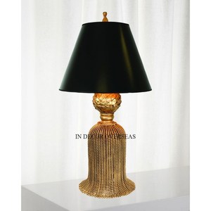 Nuevo patrón llegada mejor calidad Metal alto grado chapado en oro diseñador único Base y Color negro superior decoración del hogar lámparas de lujo - Product Image 1