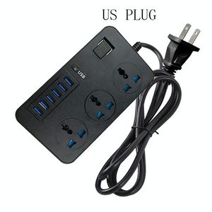 T09 3000W เครื่องชาร์จอัจฉริยะแบบเสียบปลั๊กอเนกประสงค์ 3 รู + 6 USB - Product Image 1