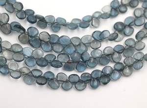 Aigue-marine en mousse naturelle en forme de cœur, pierre précieuse naturelle, taille 7x7mm - Product Image 4