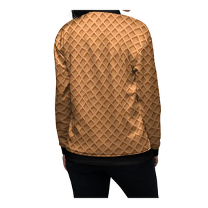 แจ็คเก็ตวาร์ซิตี้ผ้าซาตินสำหรับผู้หญิง งานแฮนด์เมด คุณภาพพรีเมียม บุด้วยไนลอน ระบายอากาศได้ดี รับสั่งทำตามแบบ ขายส่ง - Product Image 4