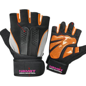 Gants de course unisexes en cuir PU respirant de haute qualité avec logo personnalisé demi-doigt pour le cyclisme et la bicyclette - Product Image 1