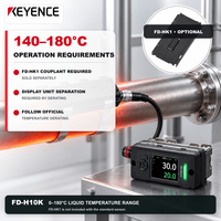 Capteur de débit à haute température KEYENCE FD-H10K, capteur de débit de liquide ultrasonique à pince pour tuyau de 13-18 mm, 20-30 L/min