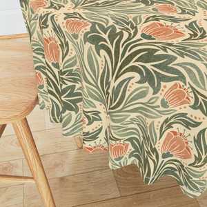 Handmade Indian Block Print Floral Cotton <b>Tablecloth</b> Rustic Country Style Farmhouse Decor Dining Table Cover Linen for Home Use - Product Image 5