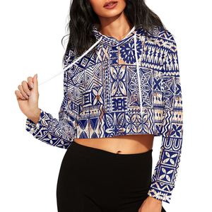 Sudadera personalizada de manga larga con dobladillo suelto a la moda con estampado bajo demanda, ropa de envío directo, Top corto con cuello redondo para mujer, Sudadera con capucha de talla grande - Product Image 3