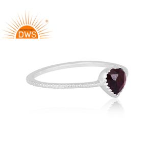 แหวนพลอยโกเมนธรรมชาติ925เงินสเตอร์ลิงดีไซน์ใหม่เครื่องประดับที่กำหนดเองสำหรับผู้หญิงของขวัญสำหรับผู้หญิงสำหรับเธอ - Product Image 4