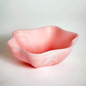 Handmade Polished Customized Color Eco-Friendly Dishwasher <b>Safe</b> Resin Modern Art Serving Bowl Platter for Party Home Use Made - Product Image 2