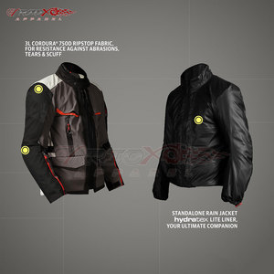 Chaqueta Softshell de moto para hombre con tela a prueba de viento y puños ajustables para jinetes impermeable chaqueta Softshell de moto para hombre - Product Image 6