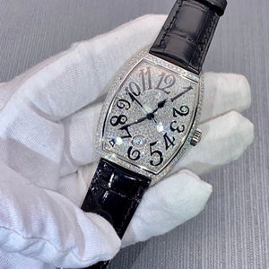 Impresionante Reloj de Moda Personalizado de Acero Inoxidable con Diamantes Moissanite Engastados en Forma de Caja, Estilo Hip Hop, Regalo para Hombre - Product Image 1