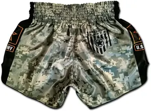 2025 personnalisé Muay Thai Shorts boxe Muay Thai Shorts nouveau Design Top qualité Shorts de boxe - Product Image 3