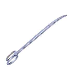 Tijeras de disección curvas chapadas en oro de 11,5 cm con borde de carburo de tungsteno Juego de instrumentos manuales con mango de punta roma - Product Image 5