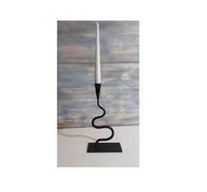 Portavelas de hierro de metal decorativo de inspiración vintage para centro de mesa de comedor y decoración de bodas a precio mayorista - Product Image 4