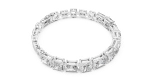 Bracelet de luxe en argent 925 plaqué rhodium avec diamant radiant certifié IGI, cultivé en laboratoire CVD, cadeau de fiançailles, de mariage ou d'anniversaire - Product Image 2