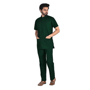 Trajes de fregado de cuello médico unisex | Uniforme de Enfermería Médica de algodón de manga corta - Product Image 1