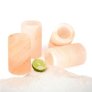 Vidrio de Tequila de sal de roca del Himalaya cortado a mano, artesanía Natural pura para servir cócteles de Bar - Product Image 1