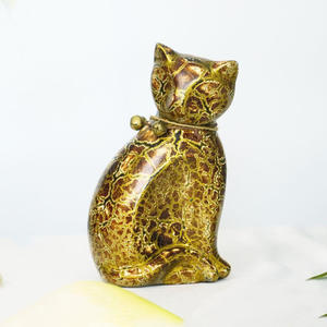 Estatua de laca dorada, decoración de estante de oficina para sala de estar, venta superior, esculturas de estatuas lacadas doradas - Product Image 6