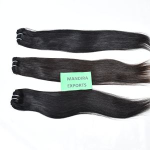 100% cutícula sin procesar alineada templo Remy onda Natural profunda rizado recto indio negro extensiones humanas Super onda Natural - Product Image 1