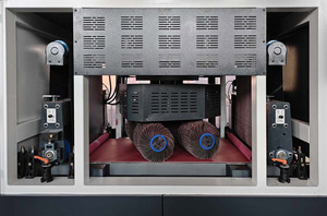 Máquina pulidora de desbarbado de trefilado de acabado plano de placa de Metal de acero al carbono de 800mm de ancho - Product Image 3