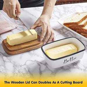 Contenedor de Almacenamiento de Mantequilla, Caja de Almacenamiento de Mantequilla para Bodas, Desayuno y Cena - Product Image 5