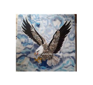 Superbe apparence d'usine Vente directe de pierre d'intérieur décorative Design naturel incrustation de nacre Panneau mural de grossiste - Product Image 1